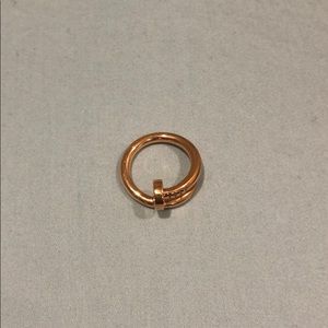 Cartier Rose Gold nail ring